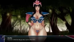 play Dragon Ball Z: X-Rated Adventure - Bulma, Videl x Chi Chi Lesbian Threesome